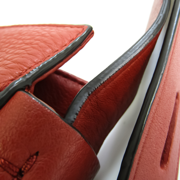 TORY BURCH Women's Leather Shoulder Bag Red Brown,Red Orange - Picture 9 of 10